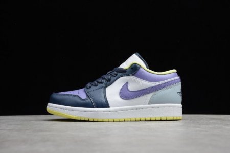 Men's | Air Jordan 1 Low SE Thunder Blue White Shoes Basketball Shoes