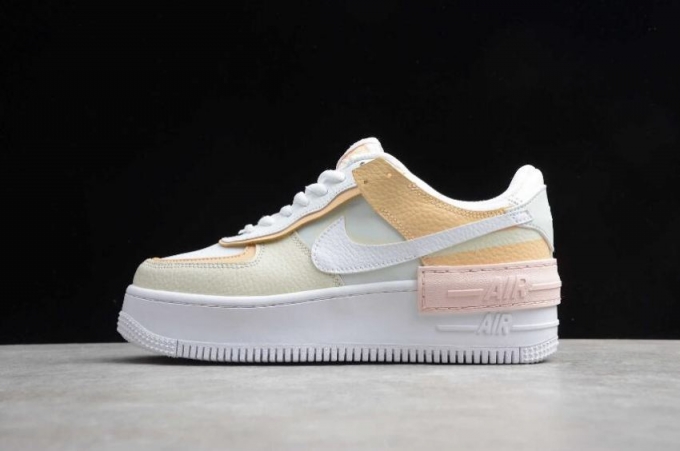 Women's | Nike Air Force 1 Shadow Yellow White CK3172-002 Running Shoes