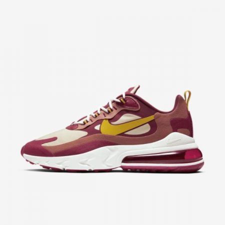 Nike Shoes Air Max 270 React | Noble Red / Team Gold / Dusty Peach / Dark Sulphur