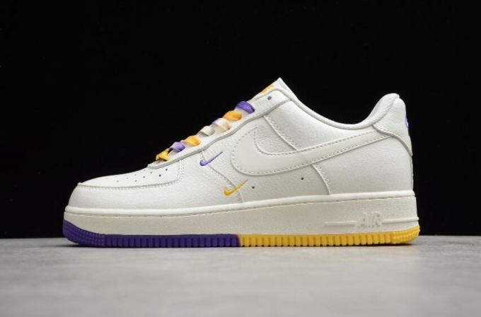 Women's | Nike Air Force 1 07 SU19 Beige Yellow Purple CT1989-106 Running Shoes