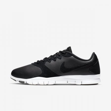 Nike Shoes Flex Essential TR Leather | Black / White / Light Crimson / Black