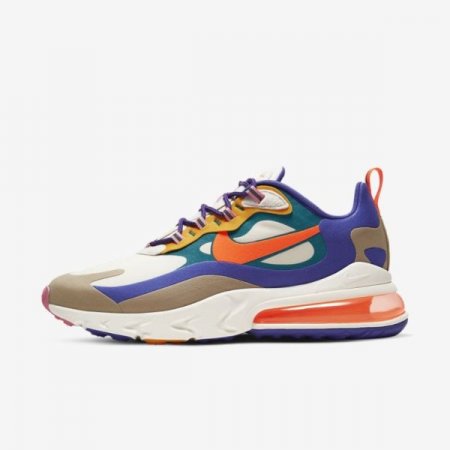 Nike Shoes Air Max 270 React | Light Orewood Brown / Sail / Khaki / Hyper Crimson