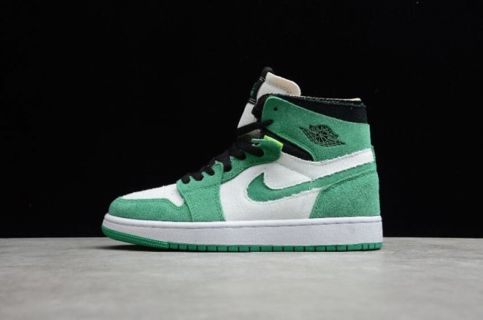 Men's | Air Jordan 1 Zoom CMFT Stadium Green White Violet Shoes Basketball Shoes