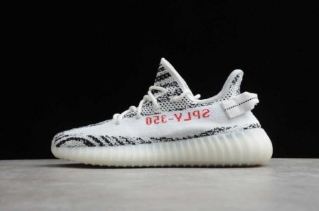 Women's | Adidas Yeezy Boost 350V2 Zebra White Core Black Red CP9654