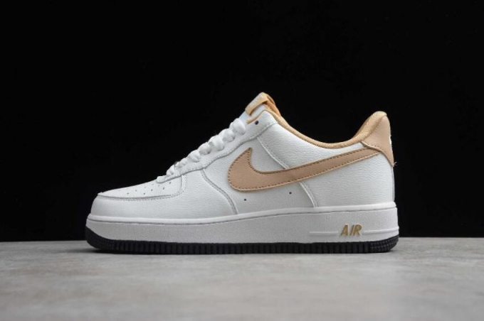 Women's | Nike Air Force 1 07 White Earth Yellow AA6818-068 Running Shoes