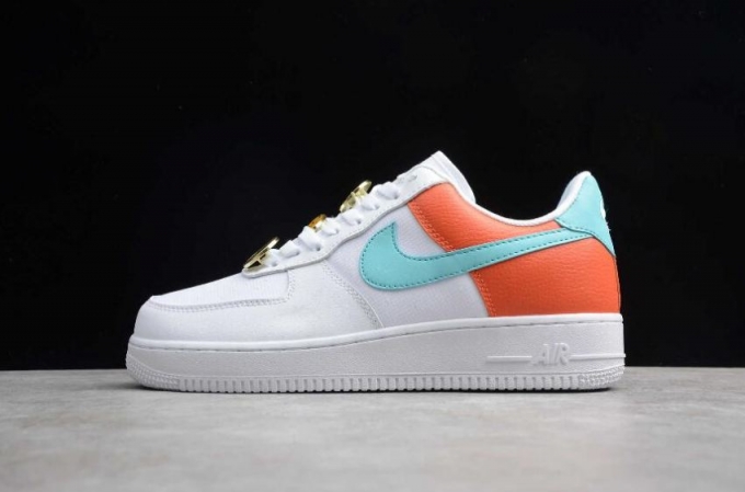 Men's | Nike Air Force 1 07 SE White Light Aqua Cosmic Clay AA0287-106 Running Shoes