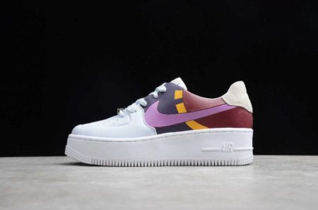 Men's | Nike Air Force 1 Sage Low LX Football Grey Dark Orchid BV1976-003 Running Shoes