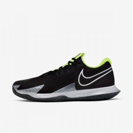 Nike Shoes Court Air Zoom Vapor Cage 4 | Black / Volt / Dark Smoke Grey / White