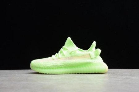 Kids Adidas Yeezy Boost 350 V2 Spring Fluorescent Green EH5360