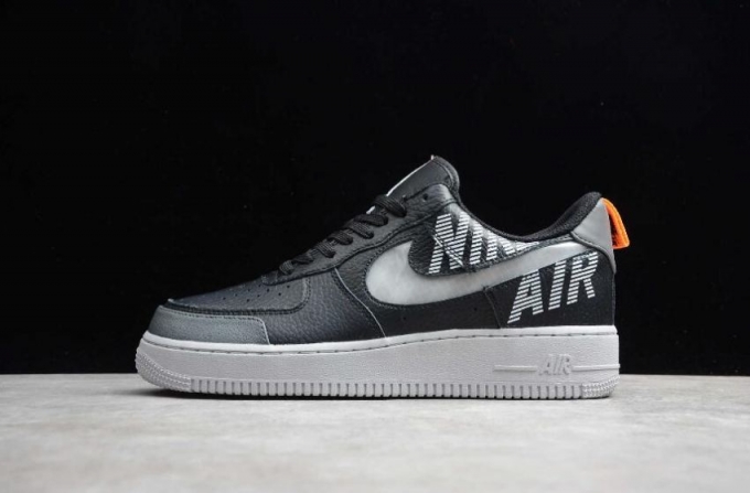 Men's | Nike Air Force 1 07 Wolf Grey Black Orange BQ4421-300 Running Shoes