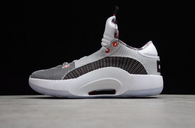 Men's | Air Jordan 35 Low Quail 54 White Black University Red DJ2830-106 Shoes Basketball Shoes