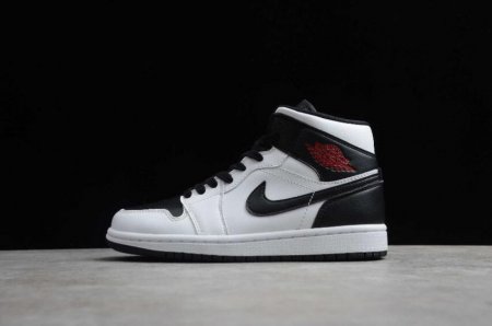 Women's | WMNS Air Jordan 1 Mid White Gym Red Black Basketball Shoes