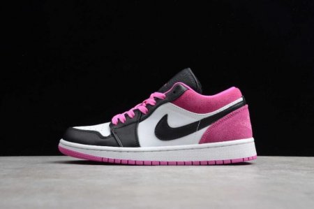 Men's | Air Jordan 1 Low SE Magenta Black White Active Fuchsia Pink Basketball Shoes