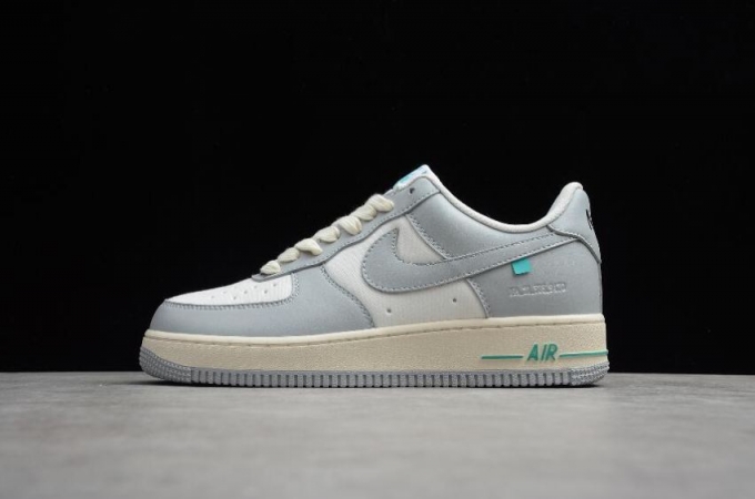 Women's | Nike Air Force 1 07 SU19 White Grey Blue CT1989-104 Running Shoes