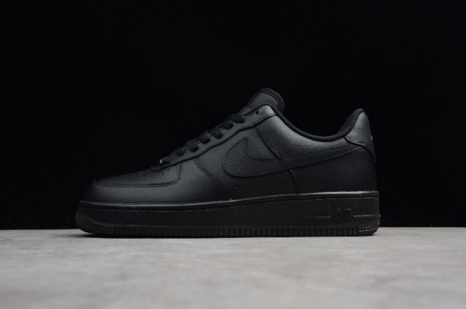 Men's | Nike Air Force 1 Mid 315122-001 Triple Black Shoes Running Shoes