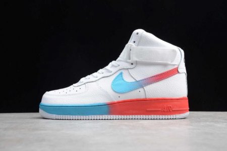 Men's | Nike Air Force 1 07 PRM 2 Neon Seoul White Blue Red CJ0525-100 Running Shoes