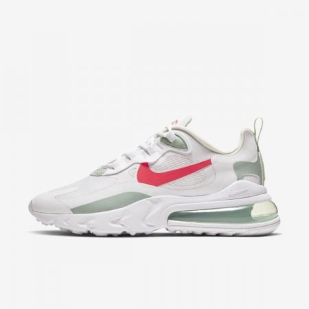 Nike Shoes Air Max 270 React | White / Pistachio Frost / Laser Crimson