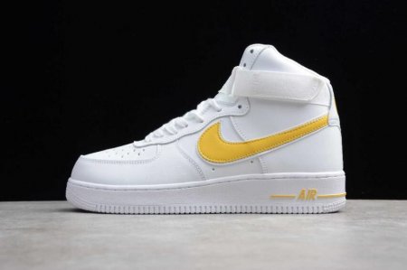 Women's | Nike Air Force 1 High 07 White Yellow AT4141-101 Running Shoes