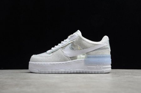 Women's | Nike Air Force 1 Shadow SE Pure Platinum White DC5255-043 Running Shoes