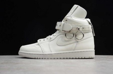 Women's | Air Jordan 1 Retro High OG Beige White Basketball Shoes