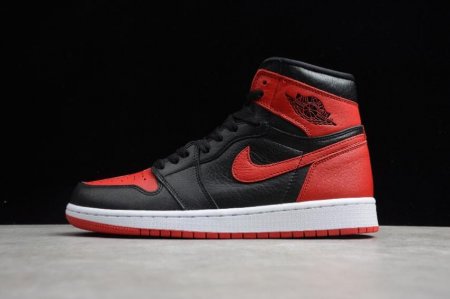 Women's | Air Jordan 1 Retro HI OG NRG Black University Red White Basketball Shoes