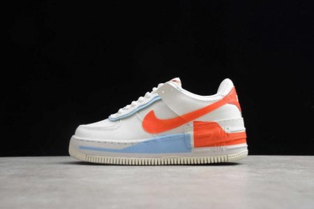 Men's | Nike Air Force 1 Shadow SE Summit White Team Orange CQ9503-100 Running Shoes