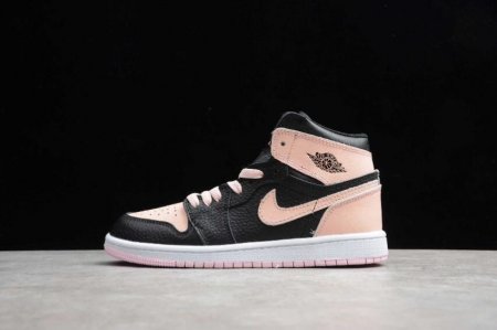 Kids | Air Jordan 1 Retro High OG BP Black Pink Basketball Shoes