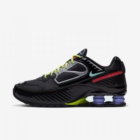 Nike Shoes Shox Enigma | Black / Metallic Silver / Bright Crimson / Aurora