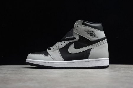 Men's | Air Jordan 1 Retro High OG Black Grey White Basketball Shoes