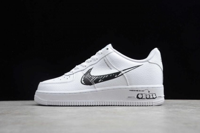 Women's | Nike Air Force 1 Utility White Black White CW7581-101 Running Shoes