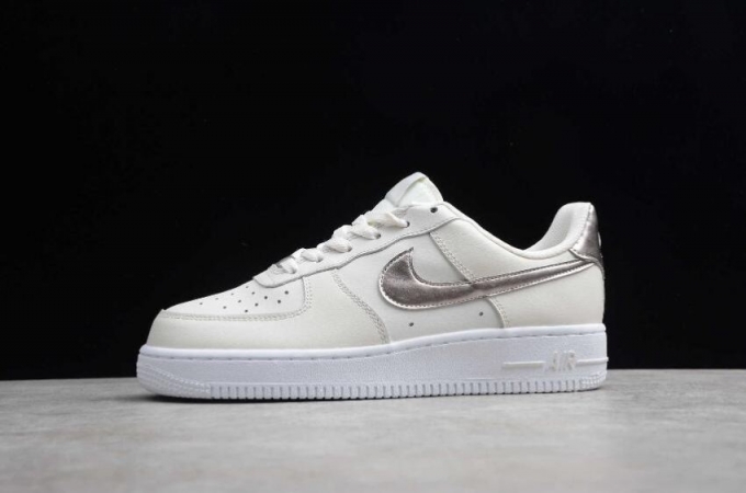 Women's | Nike Air Force 1 GS Phantom Metallic Red Bronze White 314219-021 Running Shoes