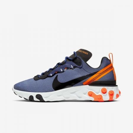 Nike Shoes React Element 55 SE | Midnight Navy / Total Orange / Summit White / Black