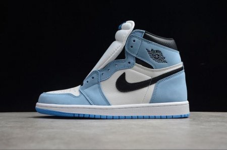 Men's | Air Jordan 1 Retro High OG Sky Blue White Black Basketball Shoes