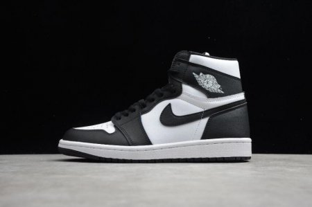 Women's | Air Jordan 1 Retro High OG WMNS Panda Black-Metallic Gold-White Basketball Shoes