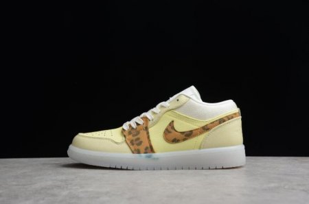 Women's | Air Jordan 1 Low SNKRS Day Lemon Drop White Lemon Chiffon Basketball Shoes