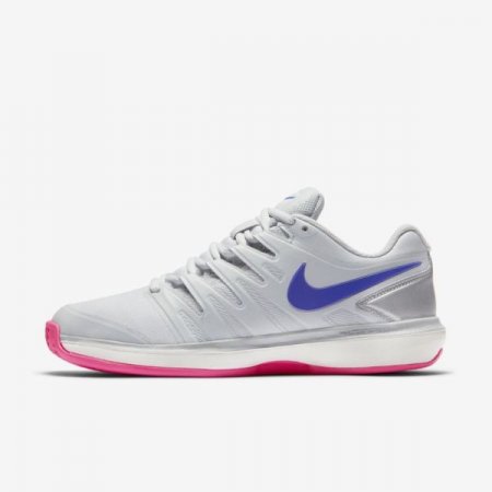 Nike Shoes Court Air Zoom Prestige | Pure Platinum / Metallic Platinum / Pink Blast / Racer Blue