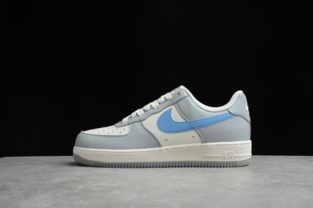Women's | Nike Air Force 1 Low DH2296-668 Beige Grey Blue Shoes Running Shoes
