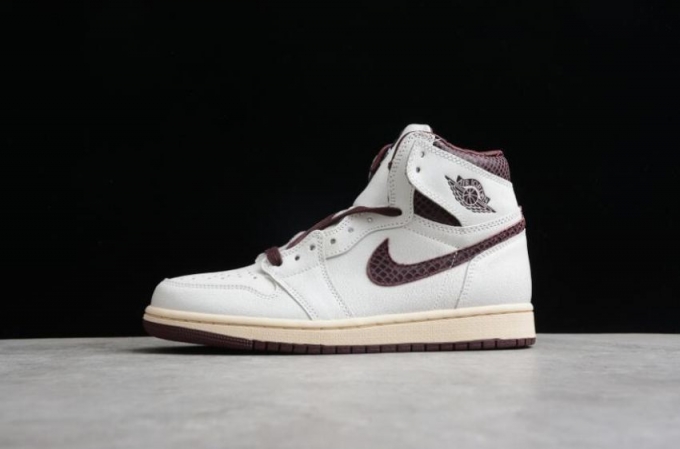 Men's | Air Jordan 1 Retro High OG White Brown Red Shoes Basketball Shoes