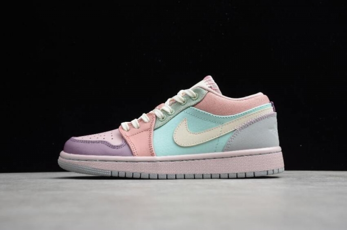 Men's | Air Jordan 1 Low Multi Pastel Champagne Coconut Milk Basketball Shoes