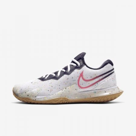 Nike Shoes Court Air Zoom Vapor Cage 4 | White / Gridiron / Wheat / Laser Crimson