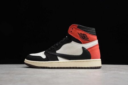 Men's | Air Jordan 1 High OG TS Sail Black Red Basketball Shoes