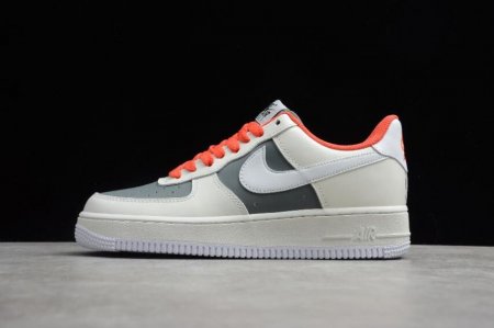 Women's | Nike Air Force 1 07 Beige Grey Orange CT3427-900 Running Shoes