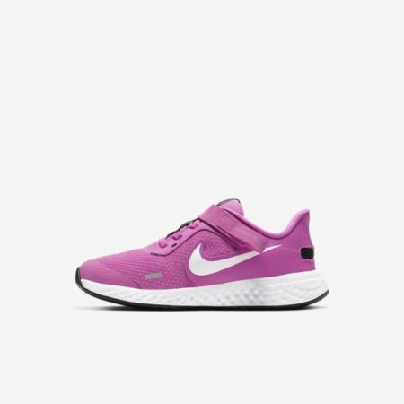 Nike Shoes Revolution 5 FlyEase | Active Fuchsia / Black / Metallic Silver