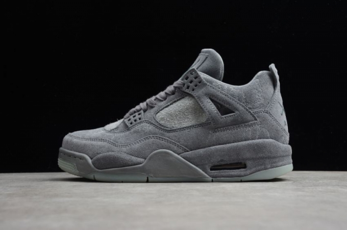 Men's | Air Jordan 4 Retro Kaws Cool Grey White Basketball Shoes