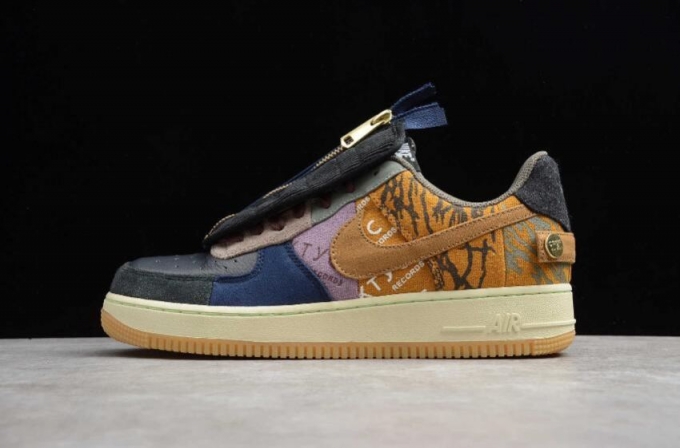 Travis Scott X Women's | Nike Air Force 1 Low Zipper Cactus Jack CN2405-900 Running Shoes