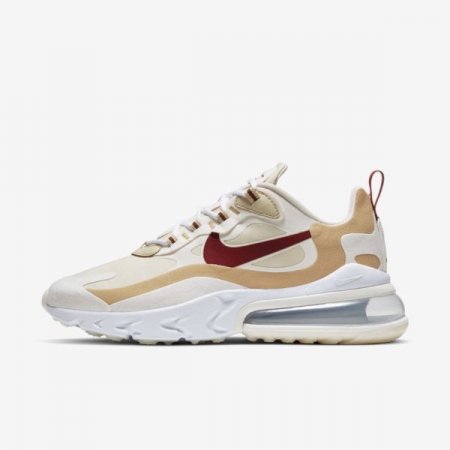 Nike Shoes Air Max 270 React | Team Gold / Club Gold / Pale Ivory / Cinnamon