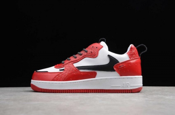 Women's | Nike Air Force 1 AC White Red Black 638939-201 Running Shoes