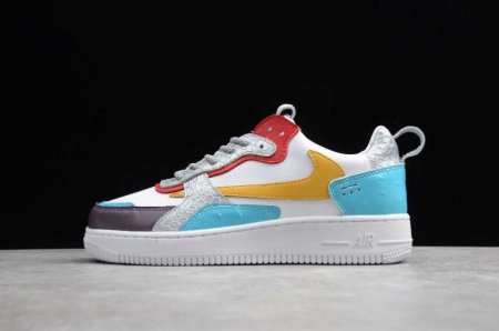 Women's | Nike Air Force 1 AC White Peacock Blue Yellow 630939-203 Running Shoes