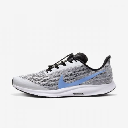 Nike Shoes Air Zoom Pegasus 36 FlyEase | White / Black / Pure Platinum / University Blue