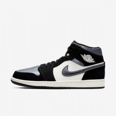 Air Jordan 1 Mid SE | Black / Sail / Smoke Grey